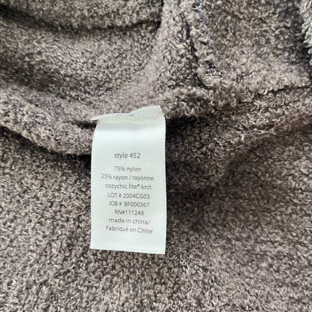 Barefoot dreams CozyChic Lite Circle Cardigan in Charcoal Black Women Size XS/S - Picture 14 of 14